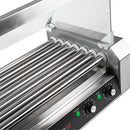 Grill de hotdog rotatorio 950W 110V 50/60hz. Con vitrina Dimens: 23" (wide) x 13" (deep)(1 año)