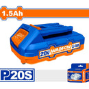 Batería 20V wadfow . Litio 1.5 Ah. Indicador LED Compatible con herramientas inalámbricas P20S.