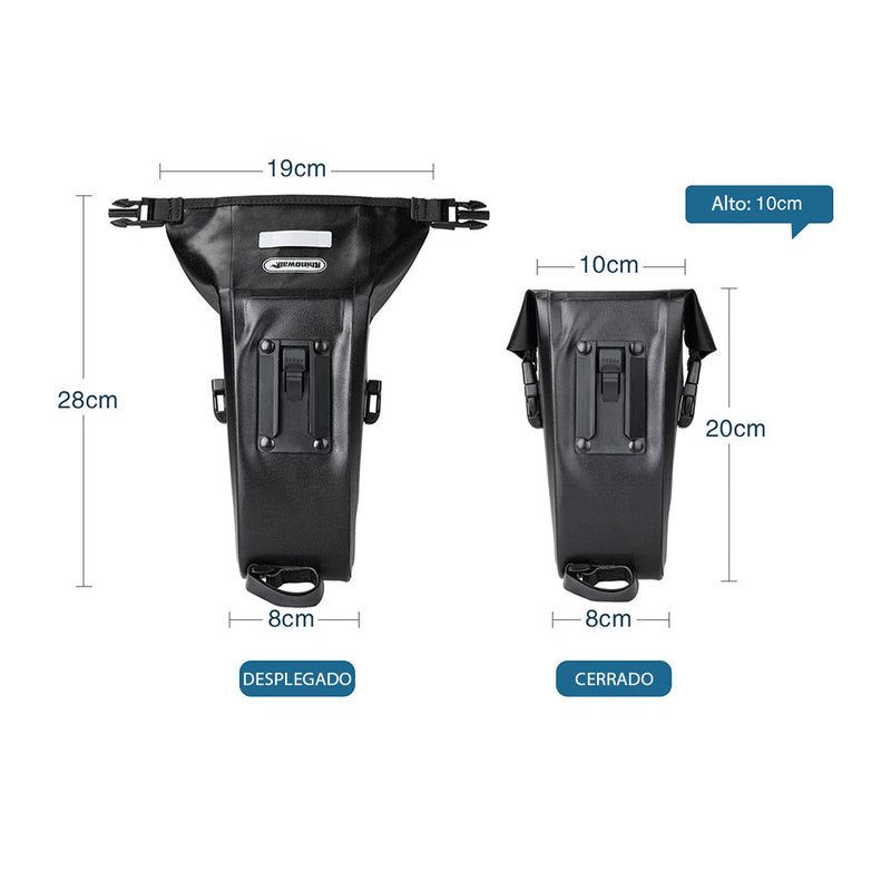 Bolso para Asiento de  Bicicleta 1.2L negro. Rhinowalk