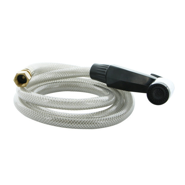 Ducha de mano color negro con manguera de 48" para fregadero