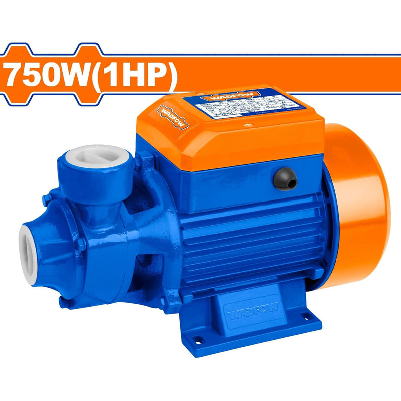 Bomba de agua periférica 750W 1 HP Voltaje: 110-120V. Flujo máximo: 46L. Succión: 8m.