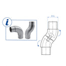 Codo Rotativo para usar en Escaleras en Forma de "L" con tubo de 42.4mm.