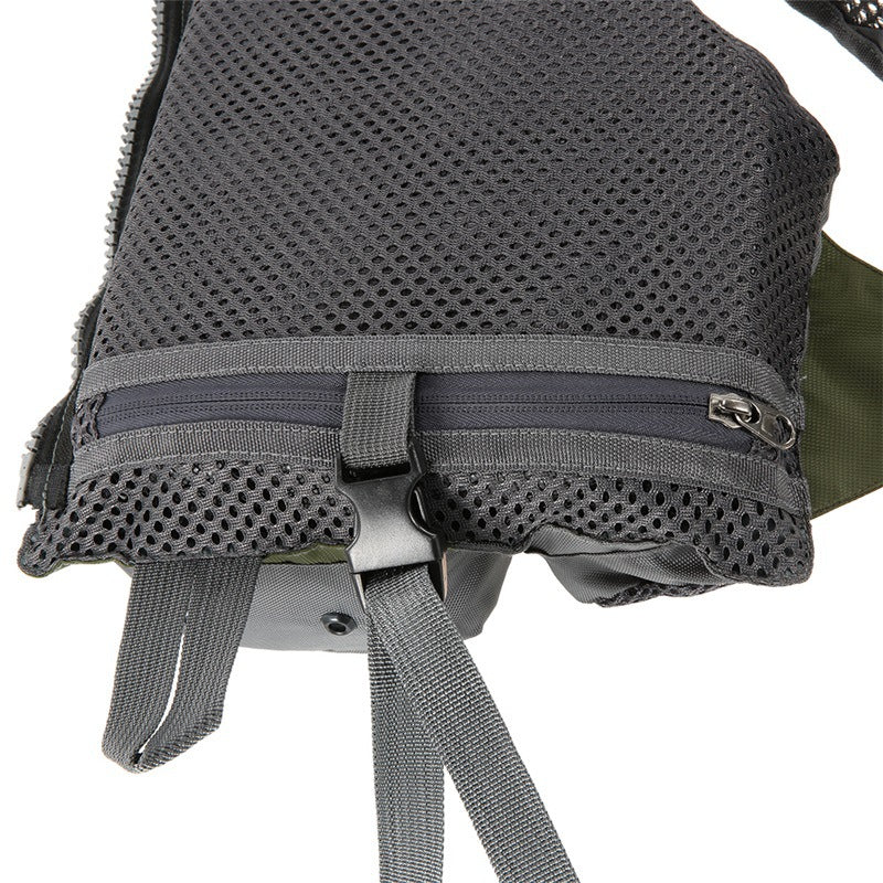 Chaleco de pesca salvavidas ROJO