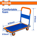 Carretilla de Plataforma Plegable de Carga para 300 Kg. Mango de Acero con espuma Ergonómica.carreton con ruedas