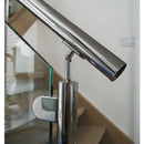 Soporte movil para corremanos. Para tubos de 42.4 mm. Acabado Espejo.