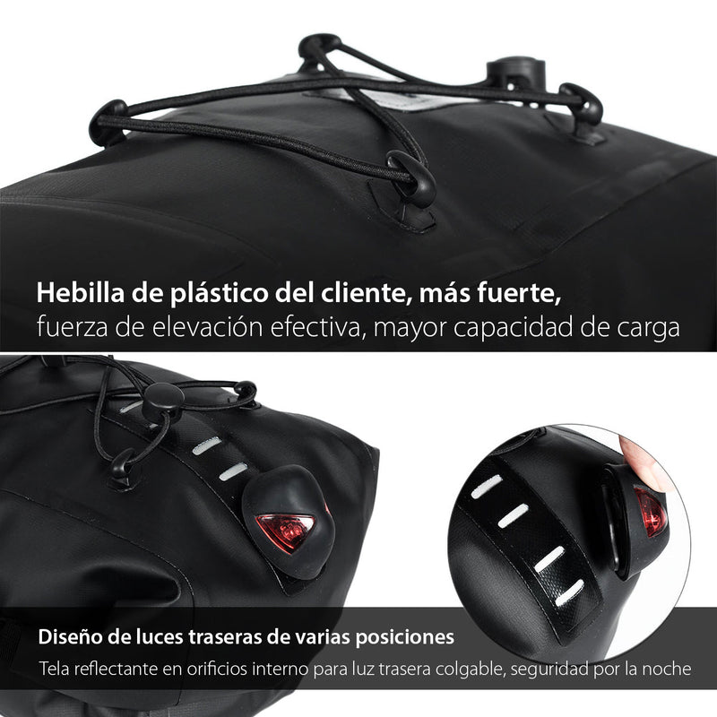 Bolso impermeable para Bicicleta 5L, para anclar bajo el asiento Rhinowalk