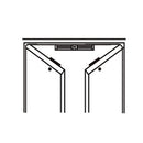 Cerradura electromagnetica para puertas dobles 280kg ( 600lbs) 2 años de garantia