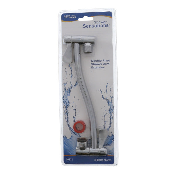 Brazo de extensión de doble pivote para ducha