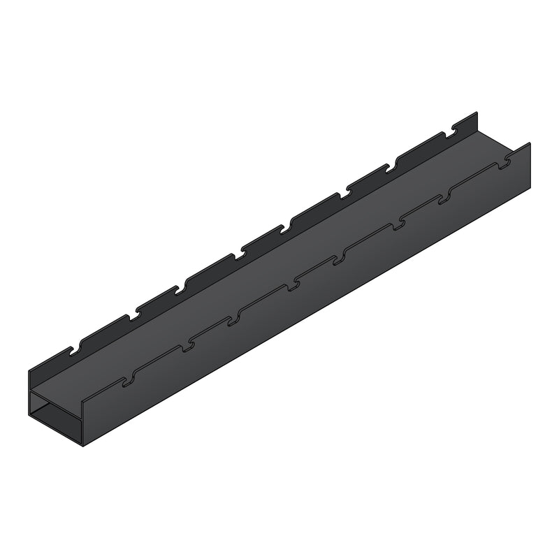 Marco mecanizado reforzado para Montaje de Louver modelo U128 y U128.1. Espacio Visible 33.34 mm. Pa