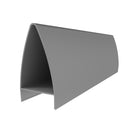 Tapa Ovalada Decorativa Muro Cortina Perfil Visto. Espesor 1.5 mm. Largo 5.85 mts. Acabado Anodizado