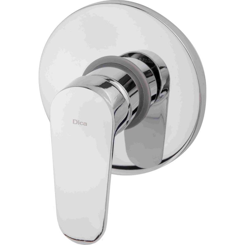 Llave de palanca maneral para ducha. Para empotrar en regadera. Mezcladora monomando