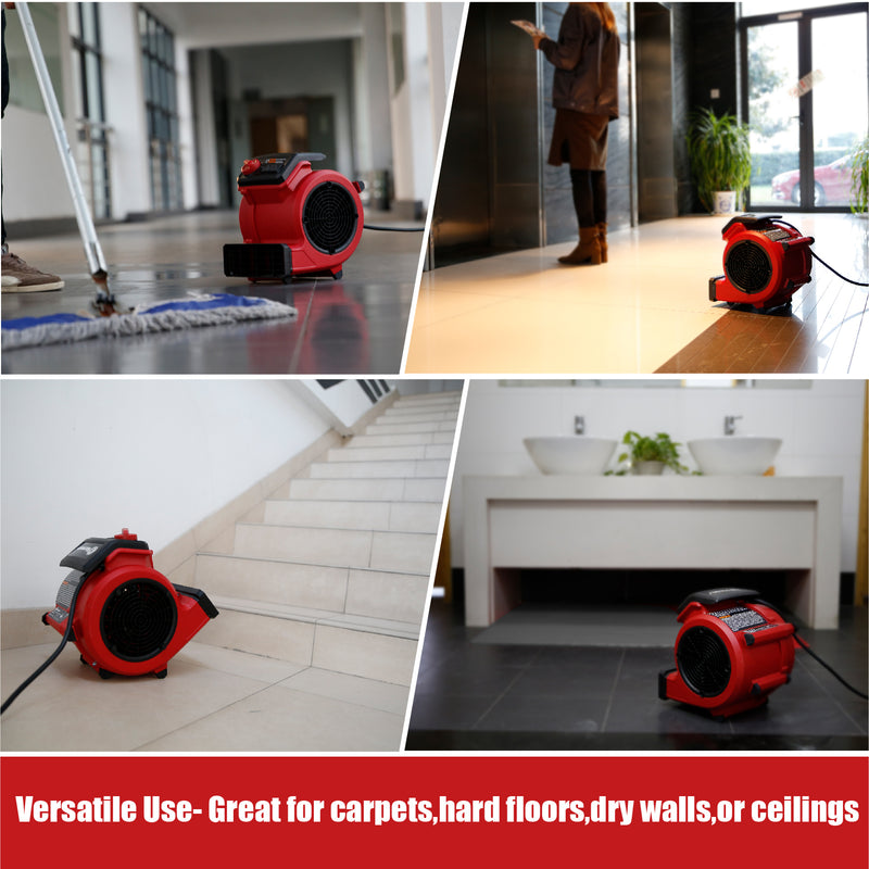Secador de piso de aire blower 3 velocidades. "NO sopla aire caliente, solo aire ambiente"