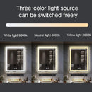 Espejo baño rectangular con luz led y sistema antiempañante (Alto 70 cm x Largo 50 cm)