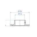 Flange de anclaje para 2".