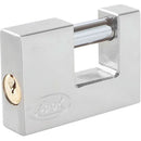 Candado acero cortina llave estándar 70mm cromo satin Lock