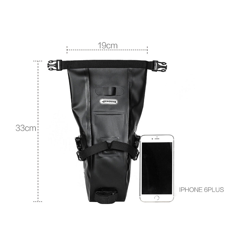 Bolso impermeable de 1.5L para anclar bajo el asiento de la bicicleta- Negro Rhinowalk