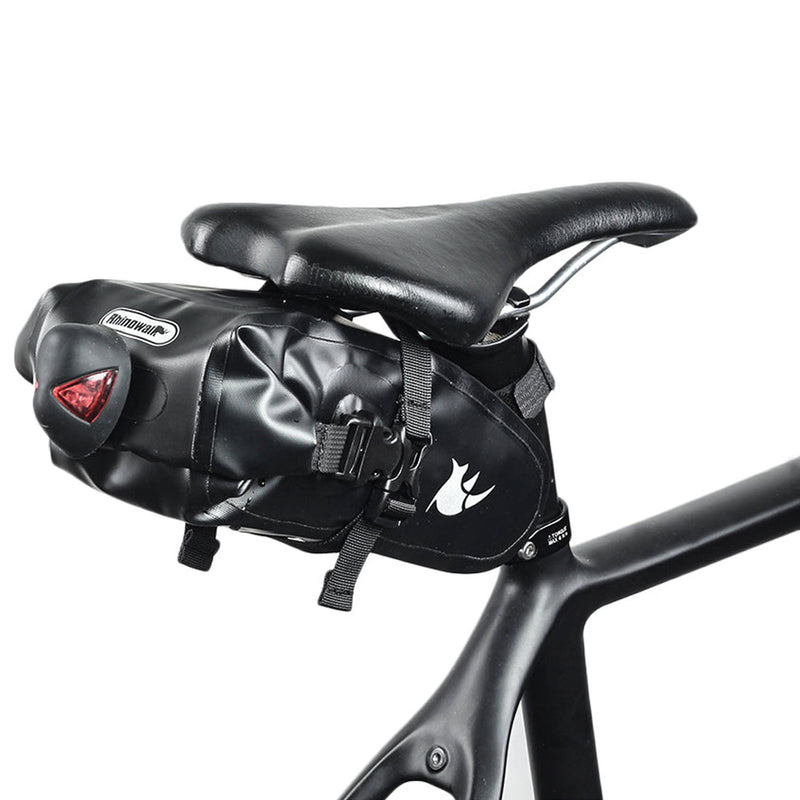 Bolso impermeable de 1.5L para anclar bajo el asiento de la bicicleta- Negro Rhinowalk