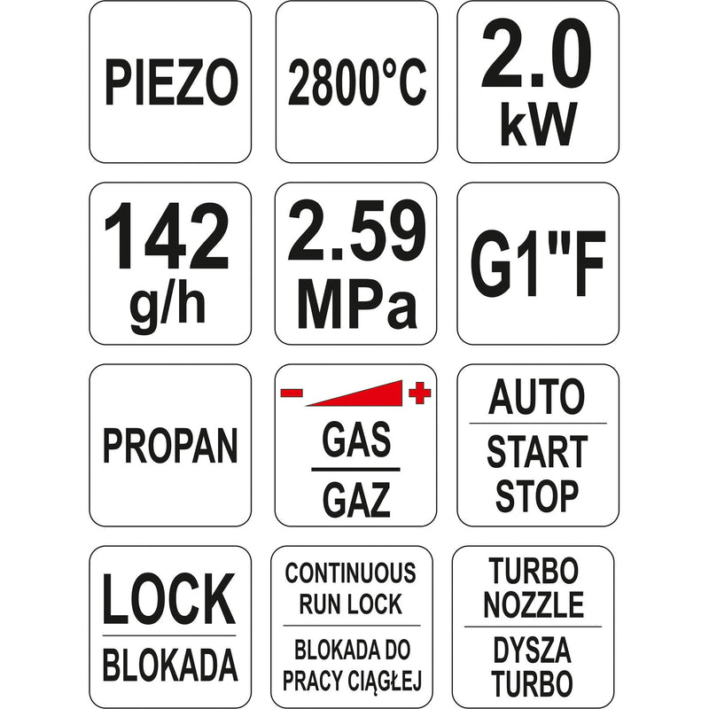Antorcha de mano para Mapp y propano