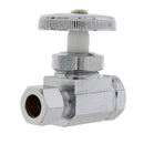 Llave recta de 3/8" x 3/8"  Compress x Push-On