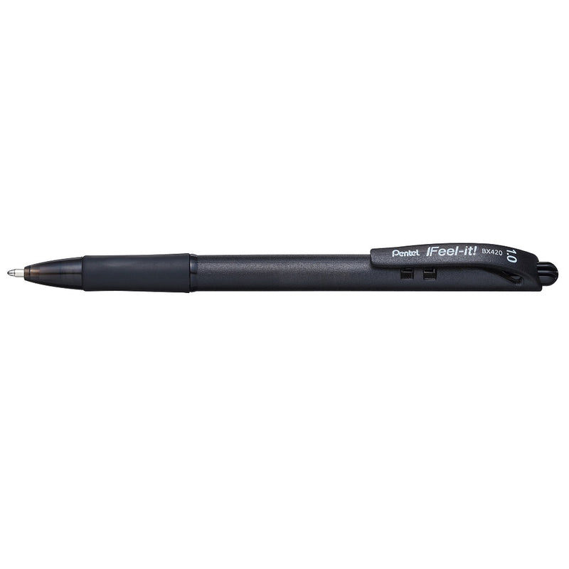 Bolígrafo Feel-it retráctil 1.0mm negro
