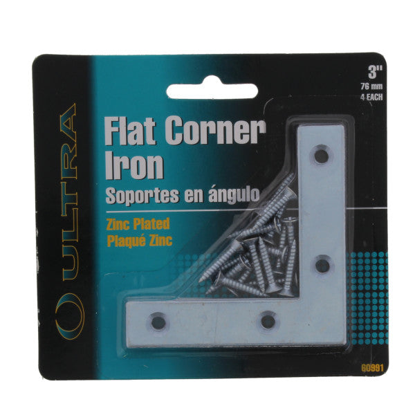 Set de Angulos de fijacion de conexión tipo L de 3" x 5/8"