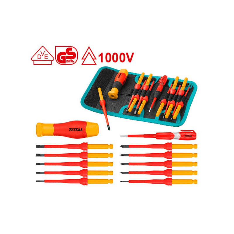 Juego De destornilladores Aislados Intercambiables (12 piezas)