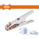 Pinza para cable tierra para soldadura de 300A. Apertura máx: 60mm. Longitud:170mm.