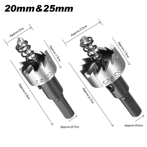 Brocas para acero inoxidable diametros 16mm/18.5mm/20mm/25mm/30mm 5 pcs.