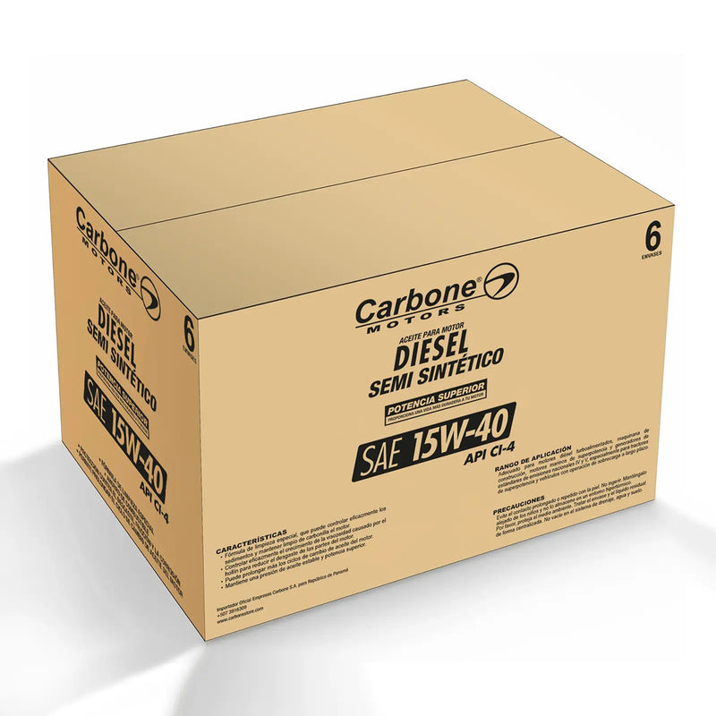 ACEITE DE MOTOR 15W-40 SAE API CI-4 SEMI SINTETICO PARA MOTORES DIESEL ( 1 GALON )