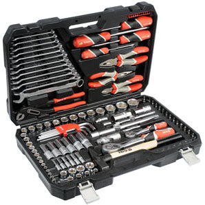 Juego de herramientas y Dados (1/4", 1/2”, 122 Piezas)