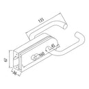CERRADURA AL CENTRO BRILLANTE.