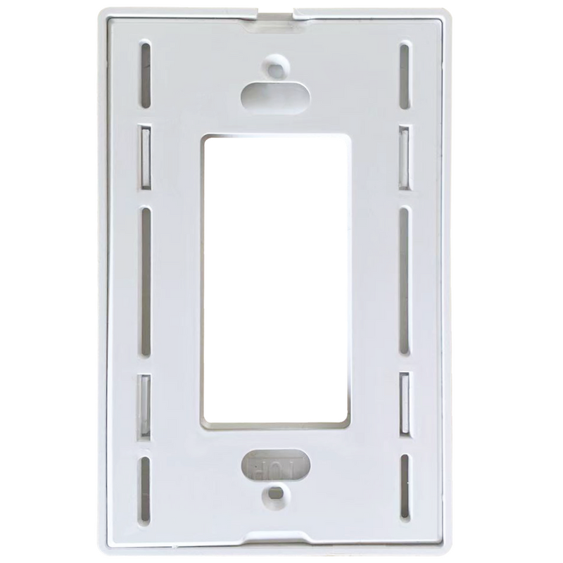 Tapa Plastica para Interruptor Sencillo Linea Decorativa. Incluye Tornillos Metalicos. Sin hoyos.