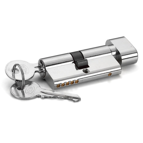 Cilindro europeo 70mm estándar y mariposa níquel satina Lock