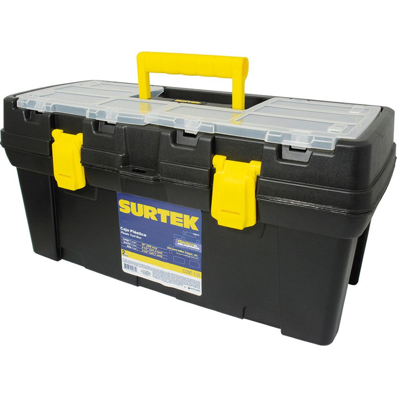 Surtek Caja porta herramientas plástica broche plásticos 20"