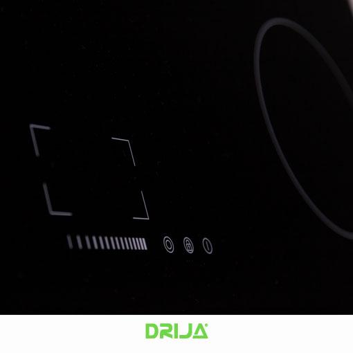 Estufa empotrable eléctrica Alemania 90 Professionale. Color negro.