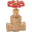 Válvula  de compuerta 1/2" de bronce para soldar 200 PSI