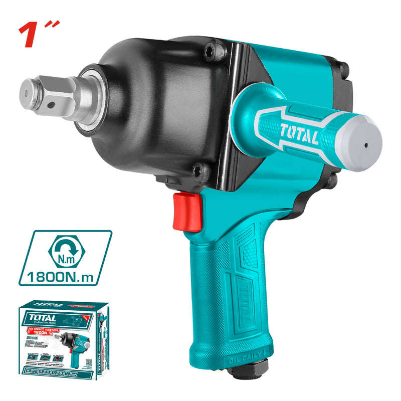 Llave de impacto neumática 1 " No-load speed:4000 rpm Max. Torque: 1800Nm (1328pies)