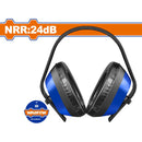 Protector de oídos. NRR:24dB. Almohadilla de espuma suave. Resistente a los impactos. Orejeras