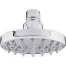 Regadera ducha de plato redonda de 4” sin brazo y chapetón. Cuerpo en acero inoxidable 304 .