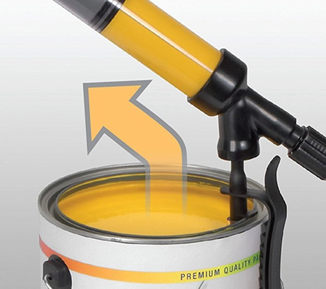 Rodillo de pintar autoalimentado, pinte 8 'X 8' en pared en 1 minuto, Duradero mango de plástico fle