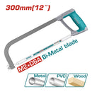 Segueta Industrial para Metal de 300 mm / 12" para trabajo pesado. Incluye 1 Hoja de Sierra