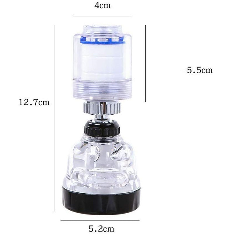 Boquilla para grifo con filtro de purificación y rotación de 360º.
