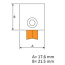 Rueda doble de carcasa metalica. Altura regulable. Rodamiento de aguja. Capacidad 100 kilos el par.