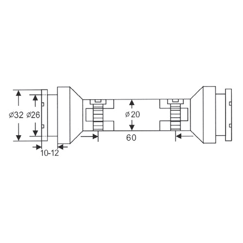 Conector Vidrio - Vidrio