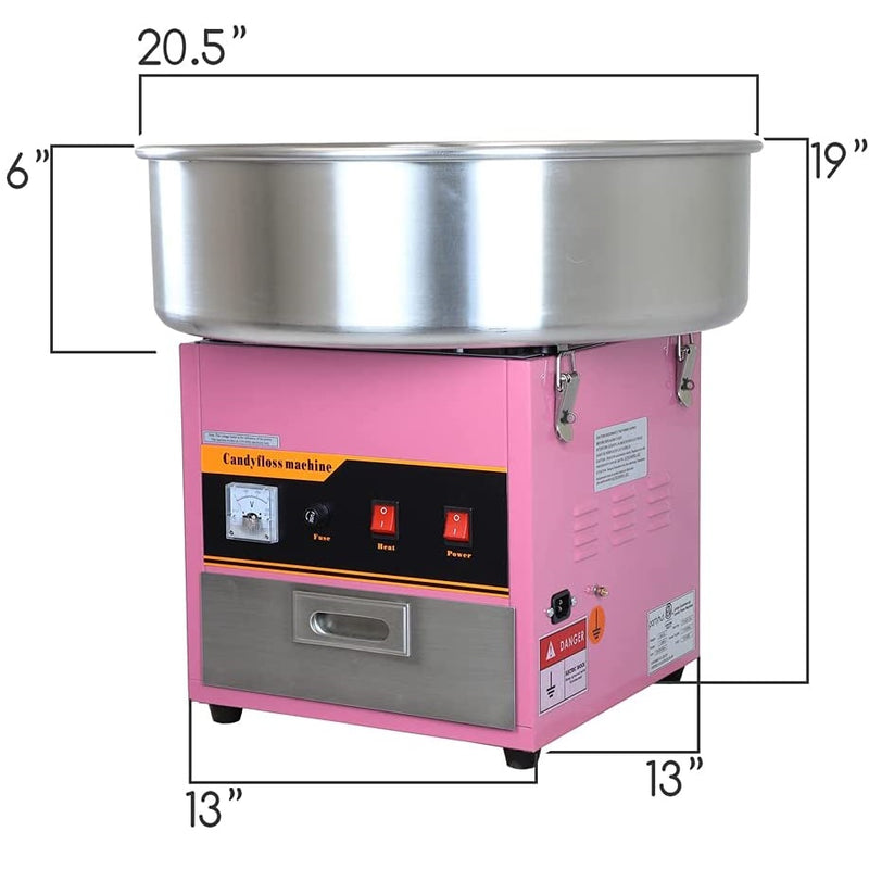 Máquina de algodón de azúcar 1080 watt 120 60htz.