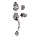 Cerradura de entrada Lock Gatillo galeana sencillo níquel satinado