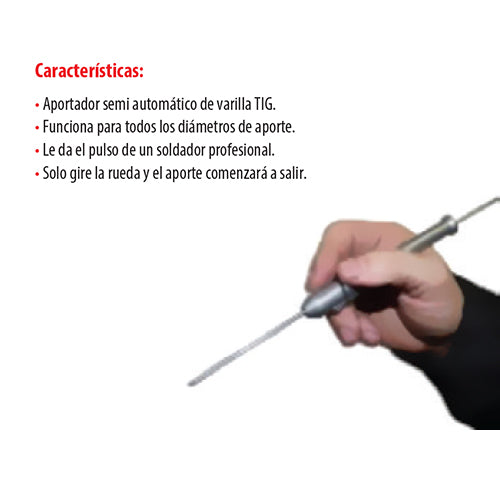 Tig pen aportador de varilla tig.