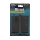 Bisagra de 3.5"x 3.5" de acabado de bronce frotado con aceite para puertas