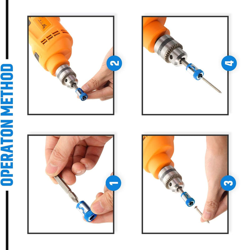 Punta magnética para tornillos de 1/4 pulgadas.