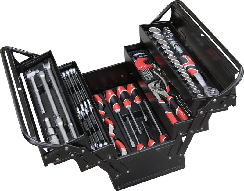 Juego de Herramientas en caja Metalica Con 64 Pcs
